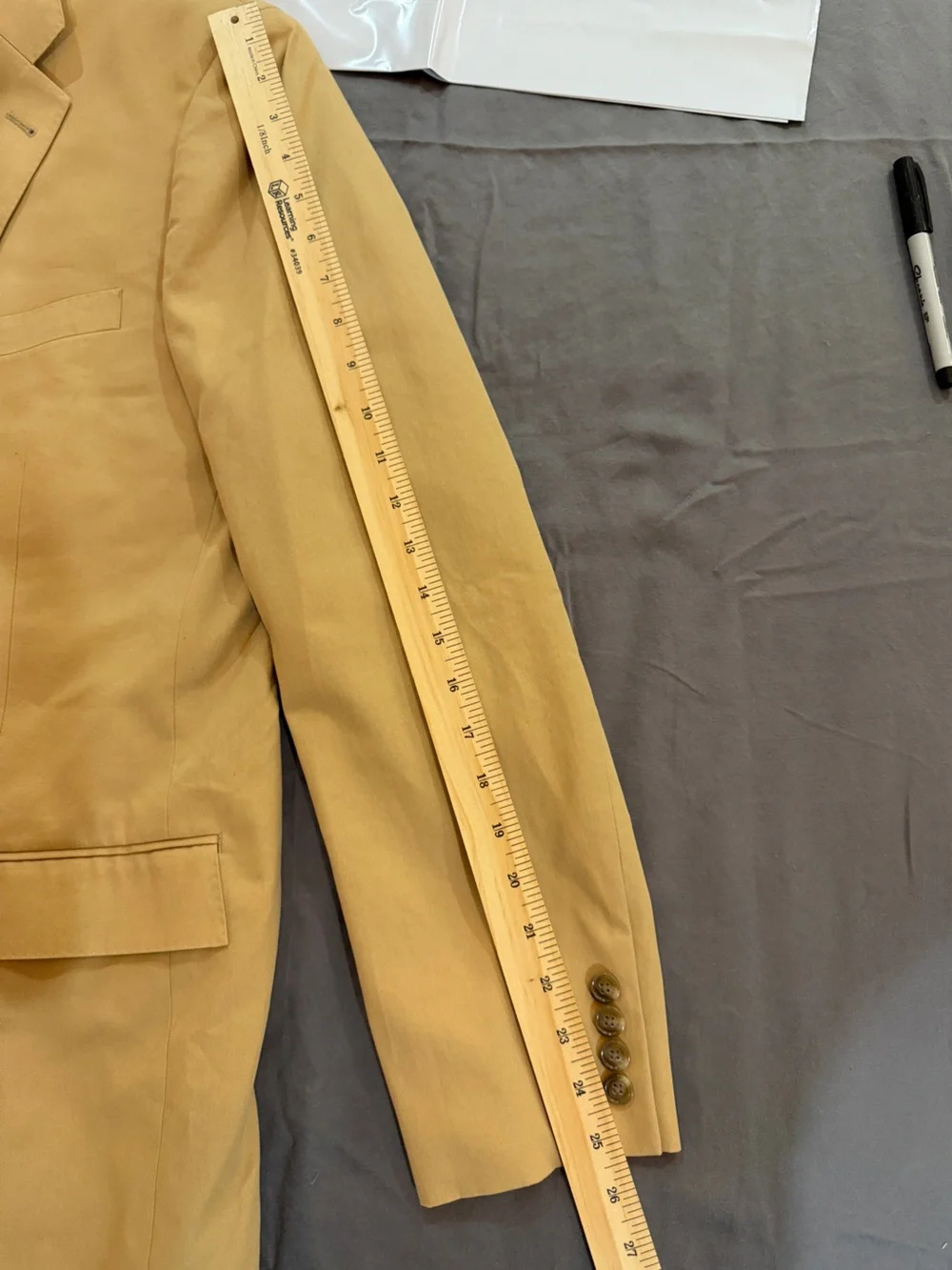 J. Crew Men's Ludlow Cotton Khaki Blazer - Beige 44R